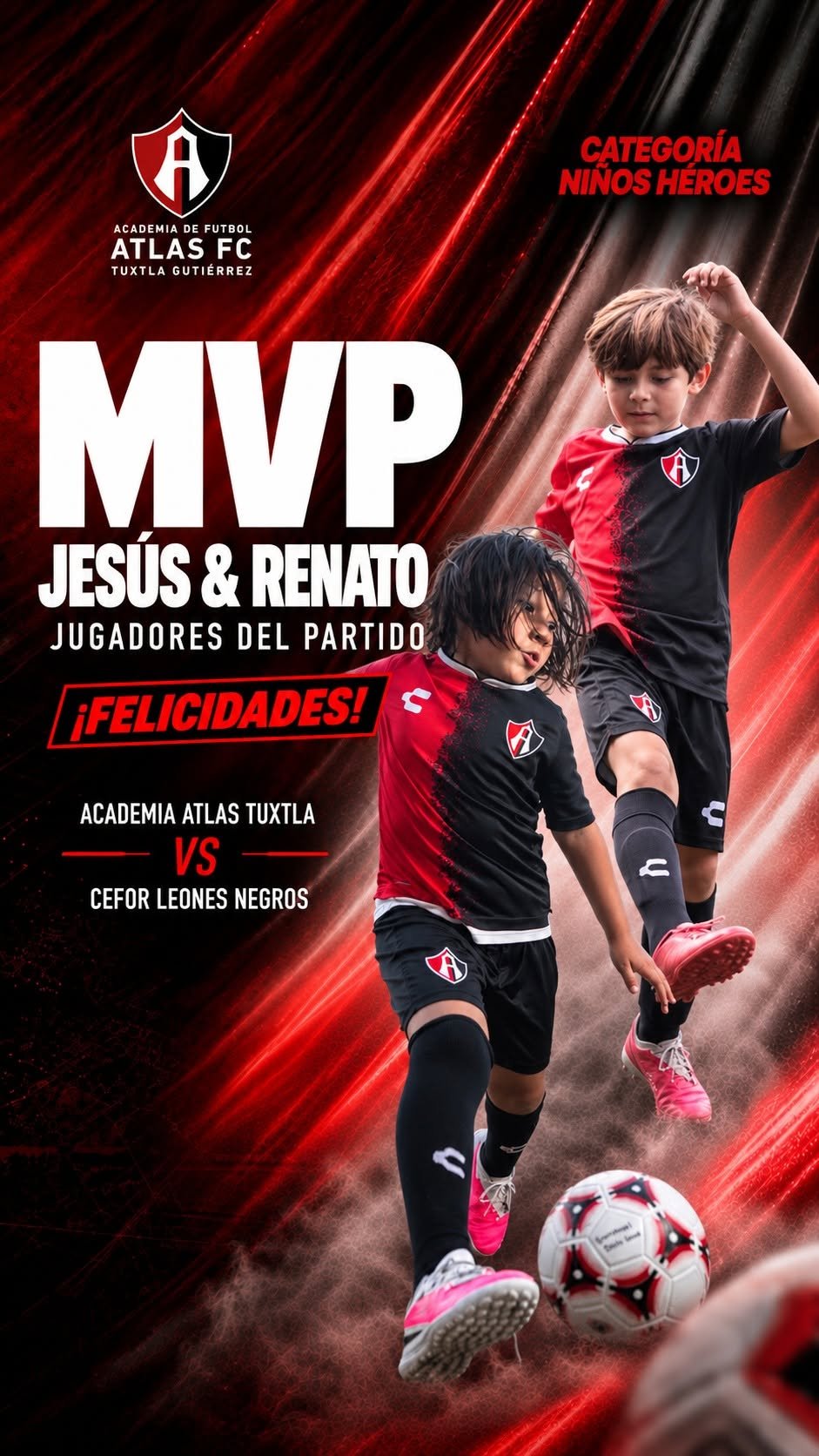 MVP del partido: Jesús & Renato
